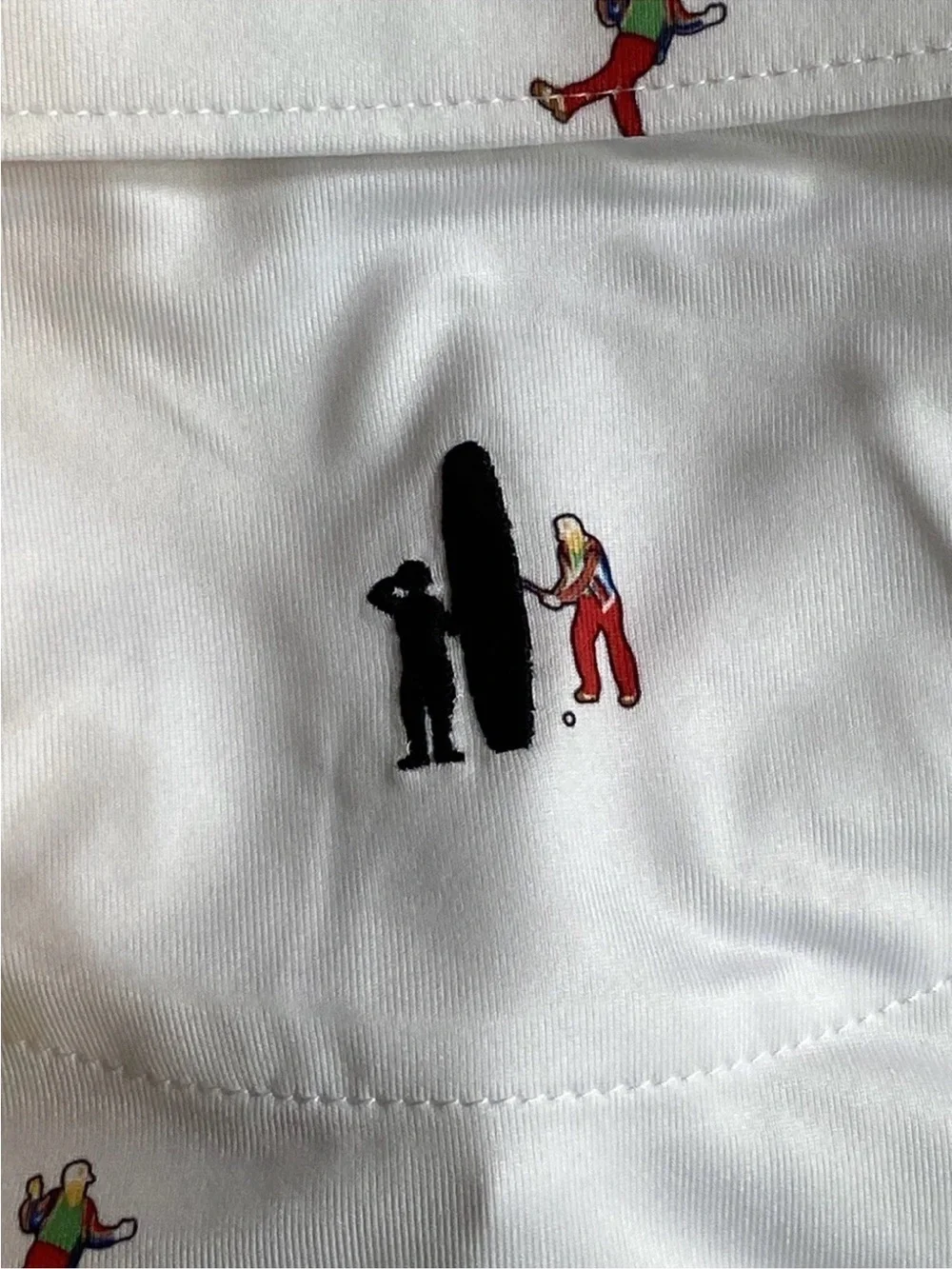 NWT DANCIN Johnnie-O Featherweight Performance White Polo Size Medium - Picture 4 of 10